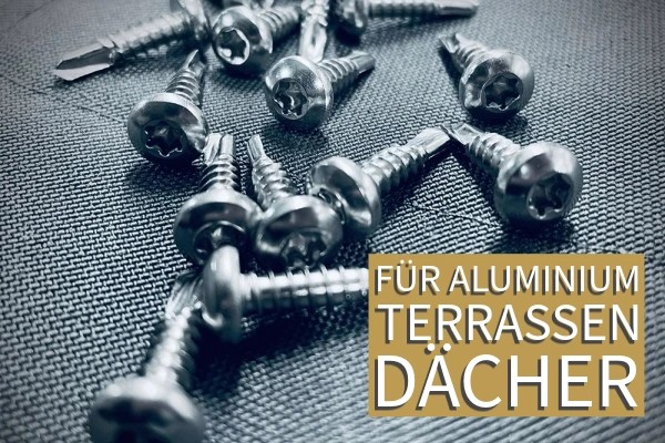 Aluminium-Bohrschrauben 8er-Set