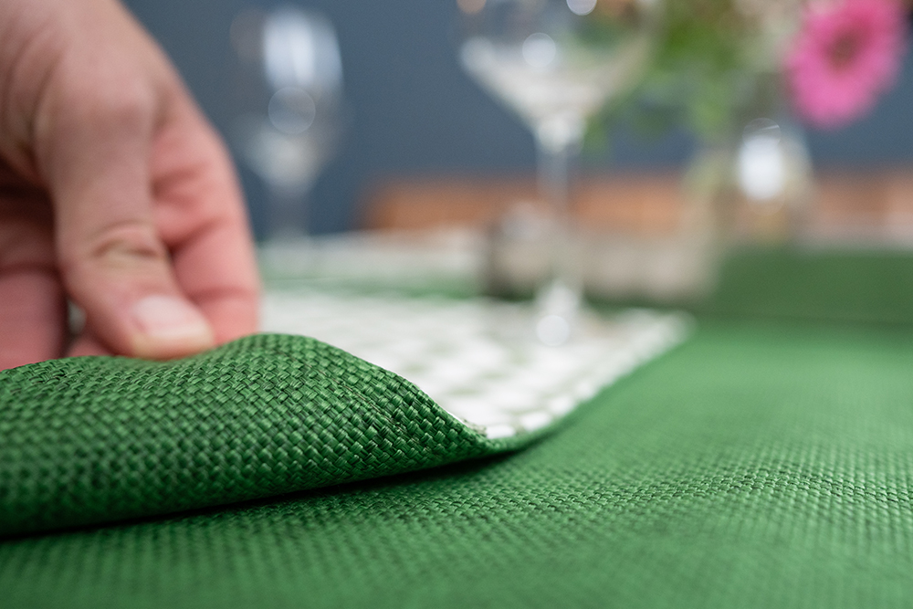 wendbar Maß Textile Sonnensegel Hochwertige, Tischsets Faltmarkisen, 46x32 cm, | von Accessoires nach in | grüne und Heimtextilien Seilspannmarkisen, Balkonsichtschutz |