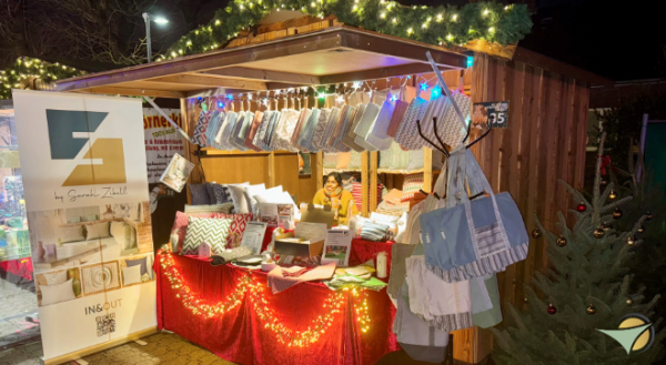 Sarah Zibell Designstudio erfolgreich auf dem Weihnachtsmarkt in Moers gestartet